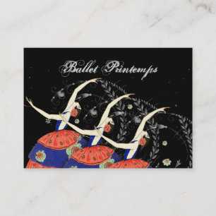 Ballet Printemps Ballerina Design Business Card