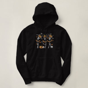 Ballet Pumpkin Skeleton Scary Halloween Hoodie