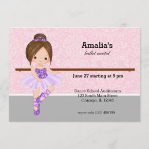 Ballet Recital Invitation