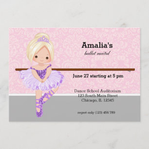 Ballet Recital Invitation