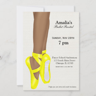 Ballet Recital Invitation