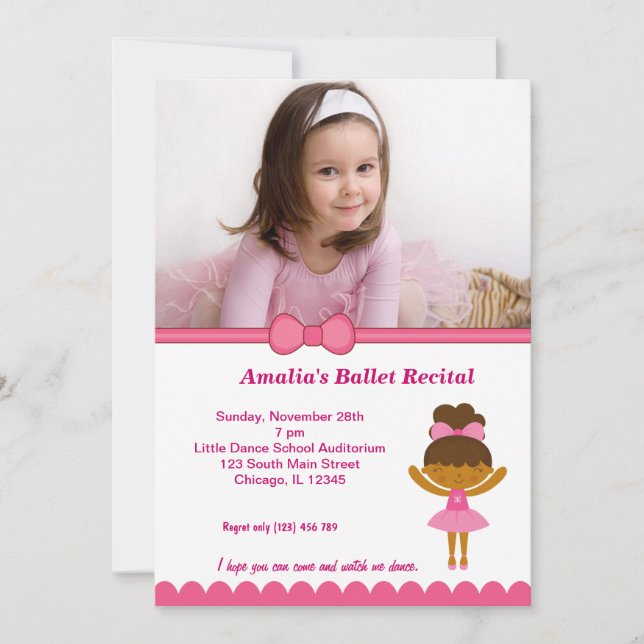 Ballet Recital Invitation (Front)