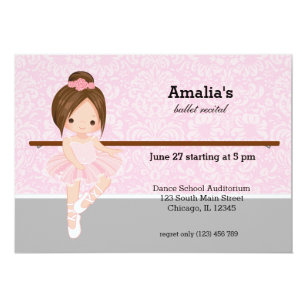 Ballet Recital Invitation