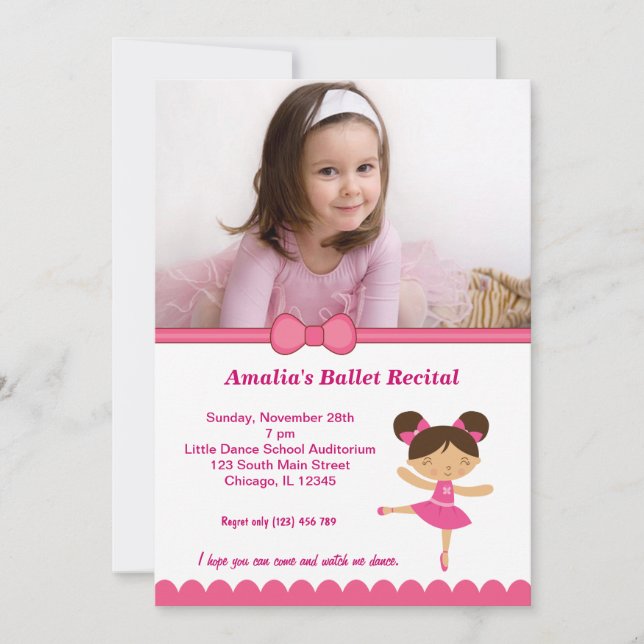 Ballet Recital Invitation (Front)