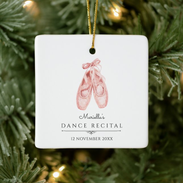 Ballet Recital Keepsake  Ceramic Ornament (Tree)