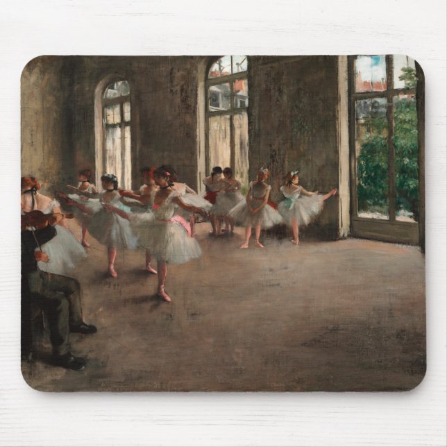 Ballet Rehearsal - Edgar Degas - 1873 Mouse Pad (Front)