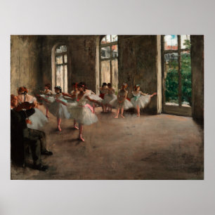 Ballet Rehearsal - Edgar Degas - 1873 Poster