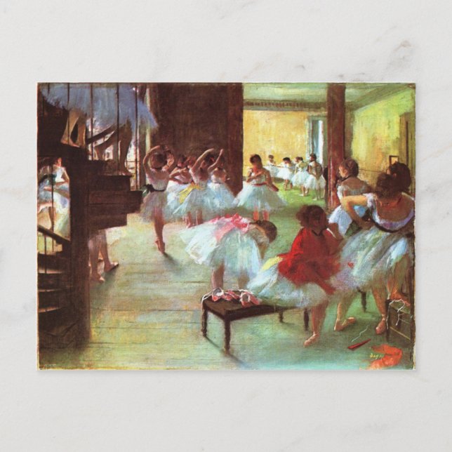 Ballet Rehearsal - Edgar Degas - 1880 Postcard (Front)