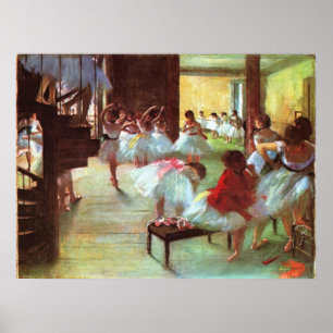 Ballet Rehearsal - Edgar Degas - 1880 Poster