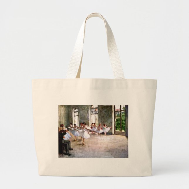 Ballet Rehearsal Large Tote Bag (Front)