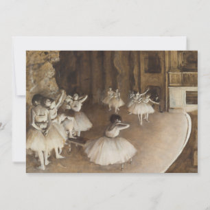 Ballet Rehearsal on Stage   Edgar Degas