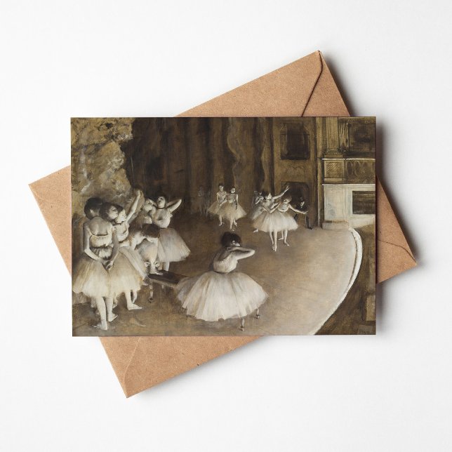 Ballet Rehearsal on Stage | Edgar Degas Card (Creator Uploaded)