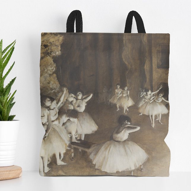 Ballet Rehearsal on Stage | Edgar Degas Tote Bag (Creator Uploaded)