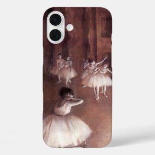 Ballet Rehearsal on the Stage by Edgar Degas iPhone 16 Plus Case