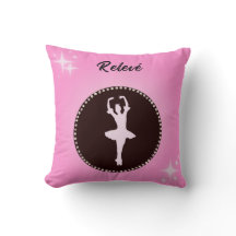 Ballet Releve Position Throw Pillow