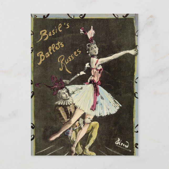 Ballet Russe Dancers Postcard (Front)