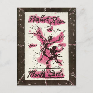 Ballet Russe de Monte Carlo 1944-45 Postcard