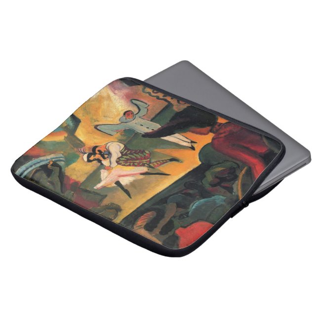 Ballet Russes, Russian Ballet by August Macke Laptop Sleeve (Front Top)