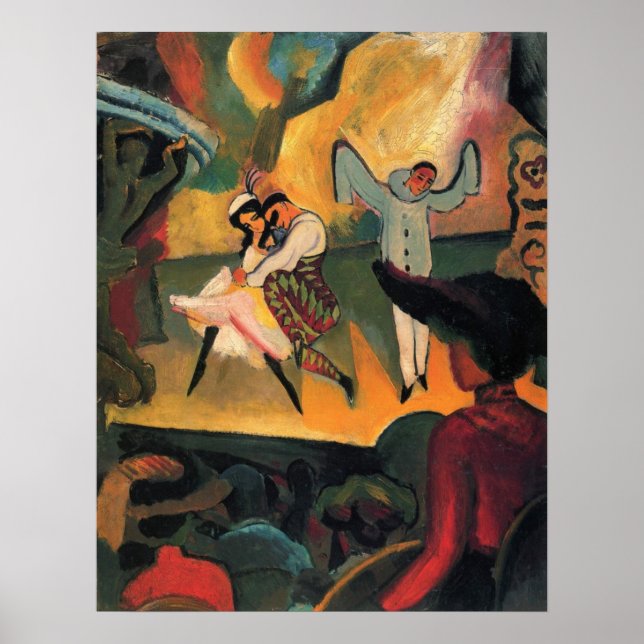 Ballet Russes, Russian Ballet by August Macke Poster (Front)