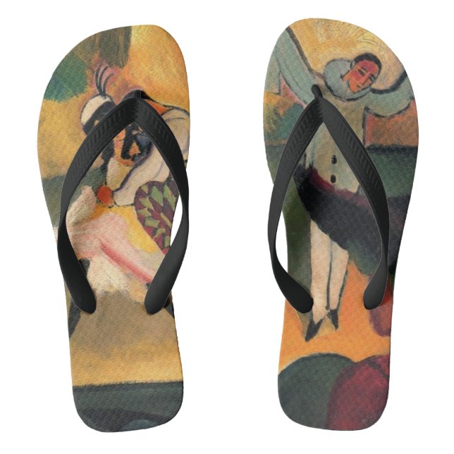 Ballet Russes, Russian Ballet by August Macke Thongs (Footbed)