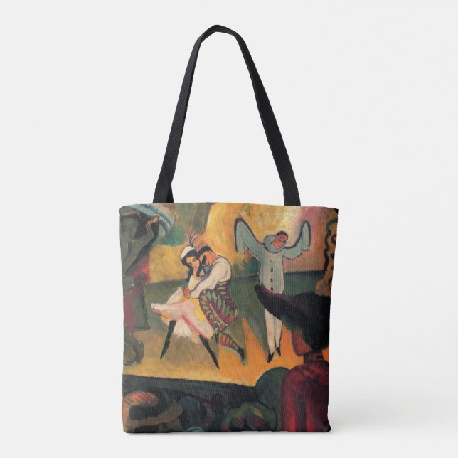 Ballet Russes, Russian Ballet by August Macke Tote Bag (Back)