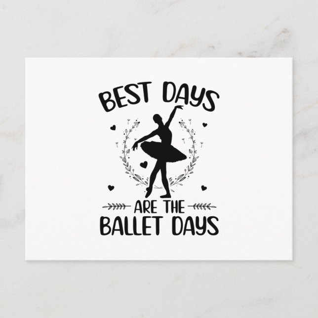Ballet Sayings | Ballerina Dancing Hobby Gifts Postcard (Front)