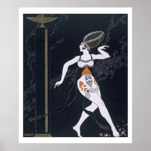 Ballet scene with Tamara Karsavina (1885-1978) 191 Poster