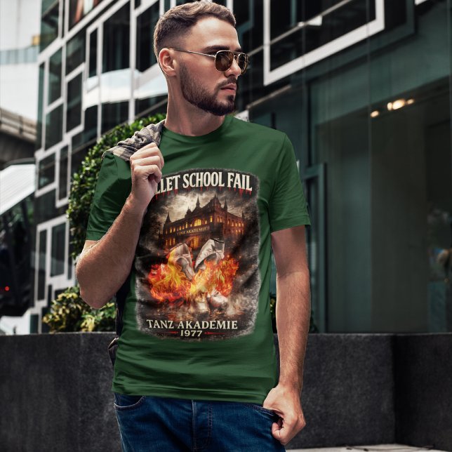 Ballet School Fail Men's Dark T-Shirt  (She trained for ballet… not black magic.)