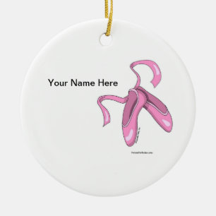 Ballet Shoes Ceramic Ornament