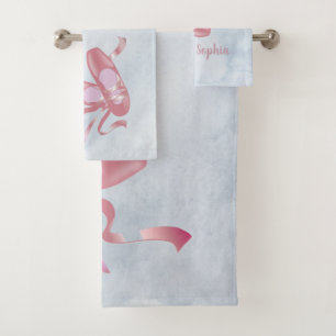 Ballet Shoes Design Bath Towel Set