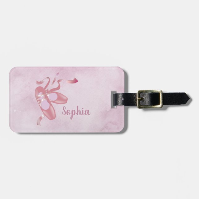 Ballet Shoes Design Luggage Tag (Front Horizontal)