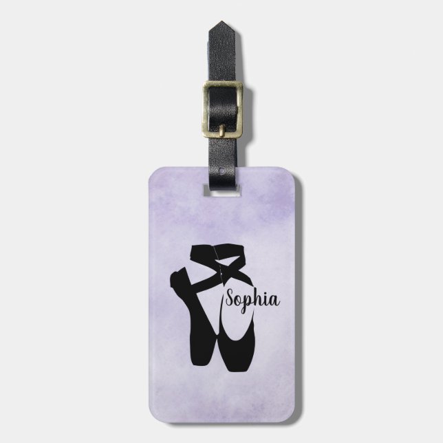 Ballet Shoes Design Luggage Tag (Front Vertical)