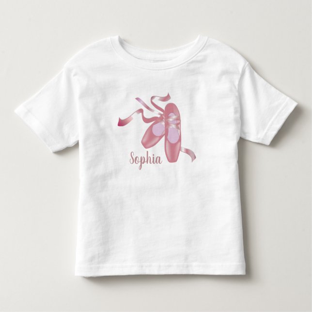 Ballet Shoes Design Toddler T-Shirt (Front)