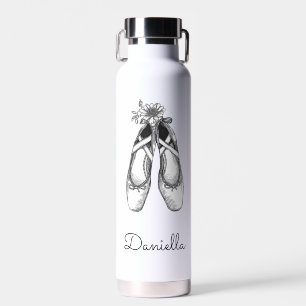 Ballet Shoes Hand Drawn  Water Bottle