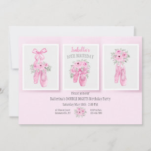 Ballet Shoes  Invitation