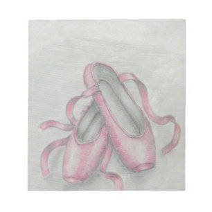 ballet shoes notepad