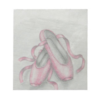 ballet shoes notepad