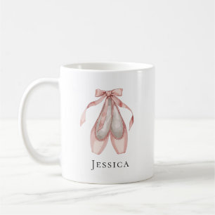 Ballet Shoes Personalised Coffee Mug