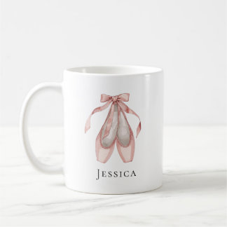Ballet Shoes Personalised Coffee Mug