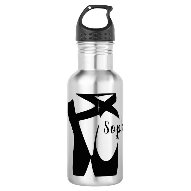 Ballet Shoes Slippers Design Water Bottle (Front)