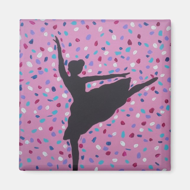 Ballet Silhouette Magnet (Front)