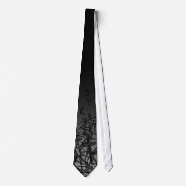 Ballet Silhouette Necktie (black) (Front)