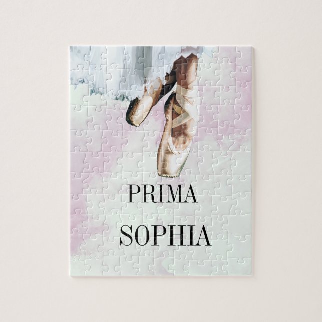Ballet Slippers Pointe Personal Pink Jigsaw Puzzle (Vertical)