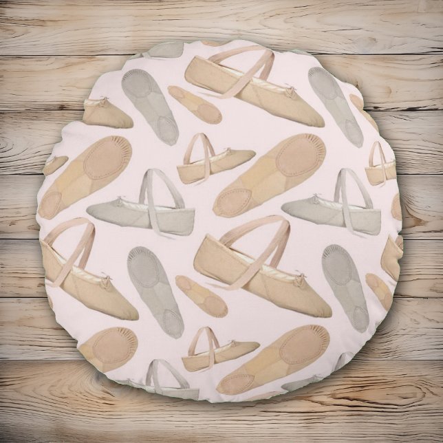 Ballet Slippers Round Cushion (Creator Uploaded)