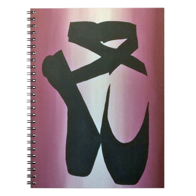 Ballet Slippers Spiral Notebook (Front)