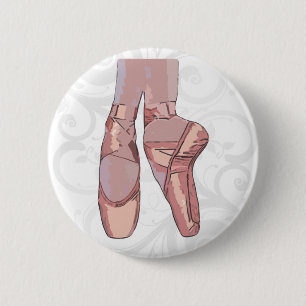 Ballet Slippers Toe Shoes 6 Cm Round Badge
