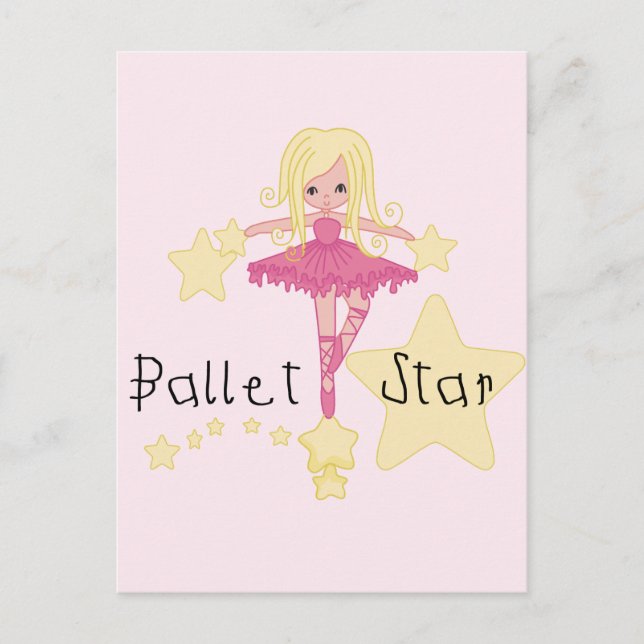 Ballet Star Tshirts and Gifts Postcard (Front)