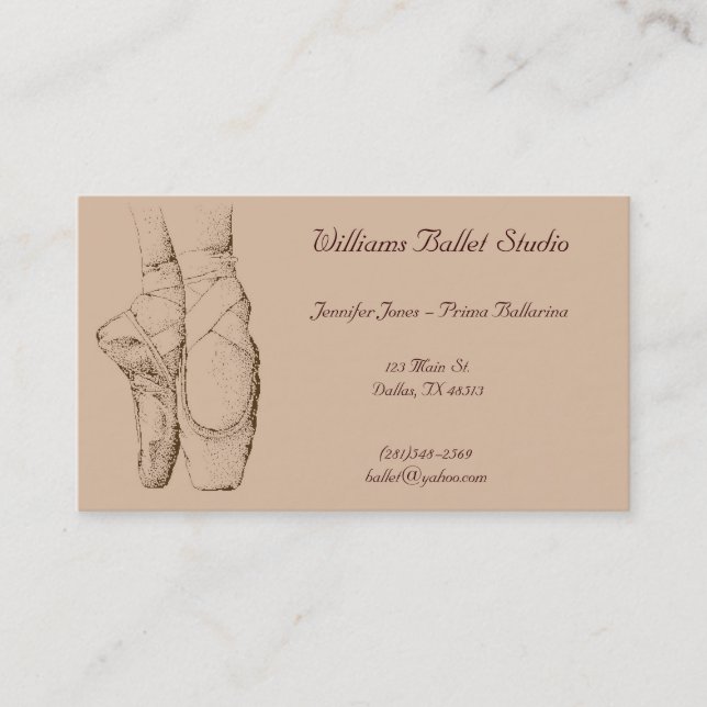 Ballet Studio Business Card (Front)
