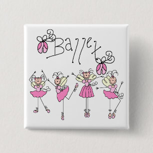 Ballet T-shirts and Gifts 15 Cm Square Badge