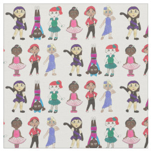 Ballet Tap Jazz Acro Dancer Girls Ballerina Studio Fabric